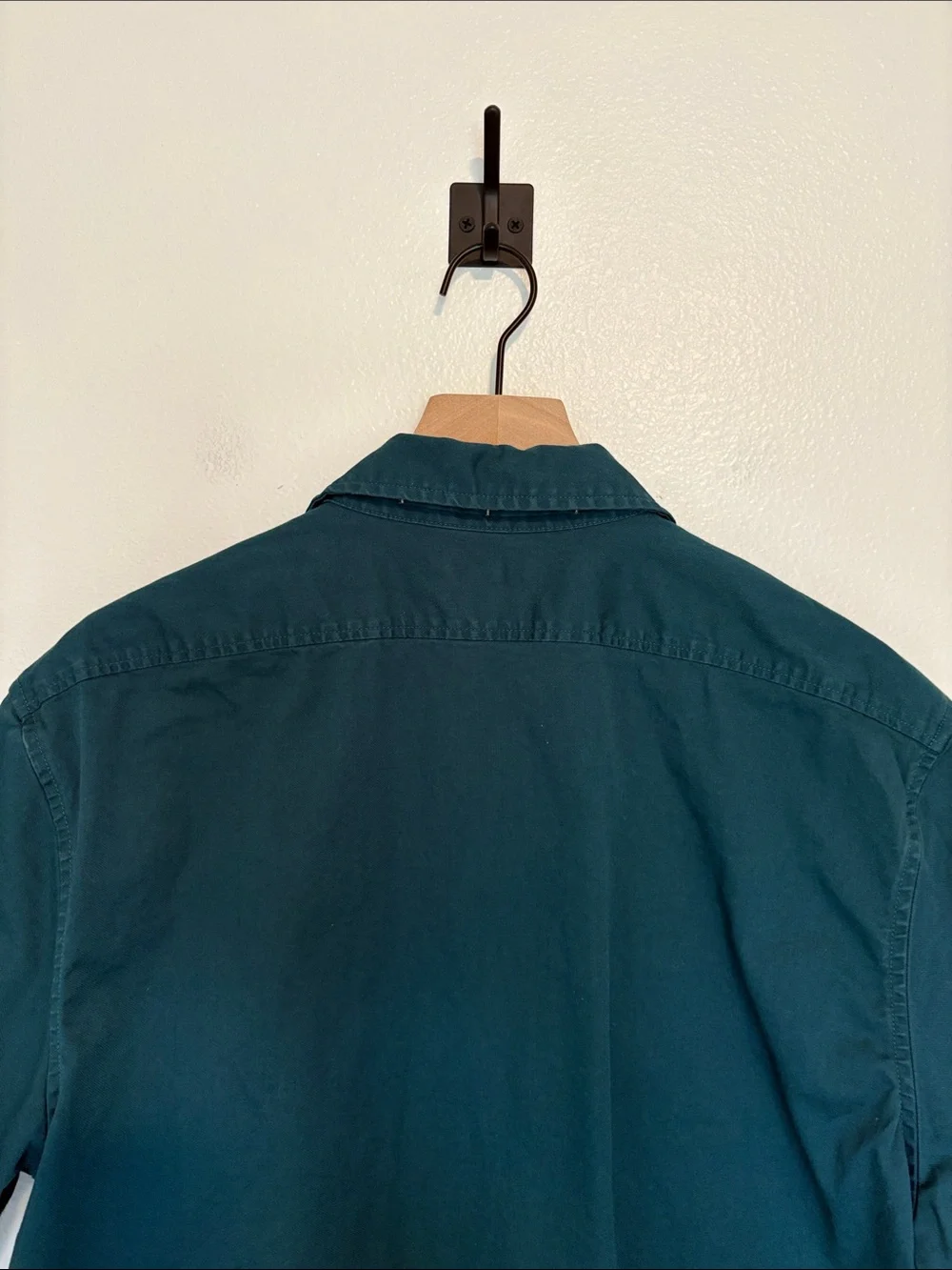 Men's Banana Republic Tall Resort Embroidered Relaxed Fit Shirt Green Large
